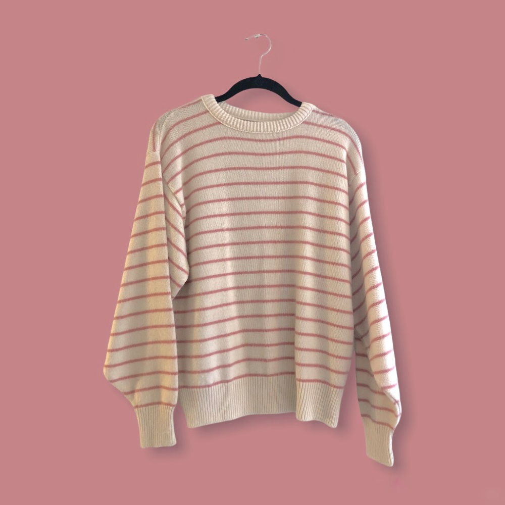 Pink Stripe Sweater